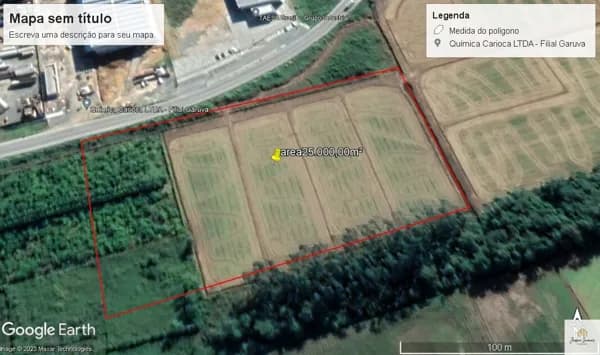 Área Industrial localizada em Garuva, SC,