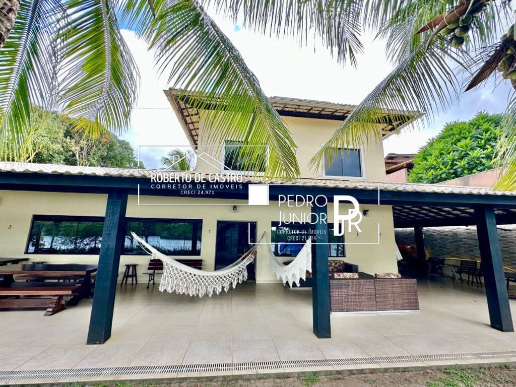 Casa à Venda em Barra de Jacuípe 5 Suítes Na Beira do Rio Jacuípe