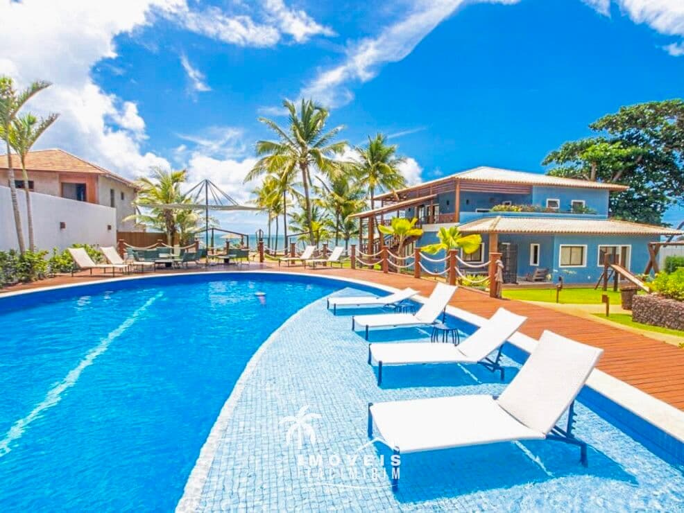 Apartamento 3 Suítes Superior Vista Mar Pé na Areia em Itacimirim