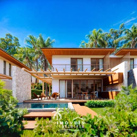 Casa 3 suítes ou 4 Suítes em Condomínio Ekoa Reserva Sapiranga à Beira da lagoa - Praia do Forte