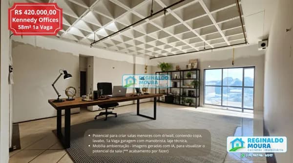 Sala Comercial 58m² no Edifício Kennedy Offices Executive Tower