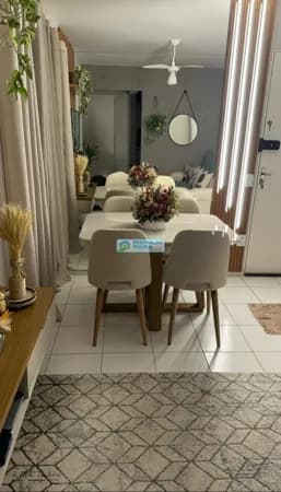 Condomínio Pinuus - Apto 51m² - Sala - 2 Quartos - Cozinha - WC - 1 Vaga veículo