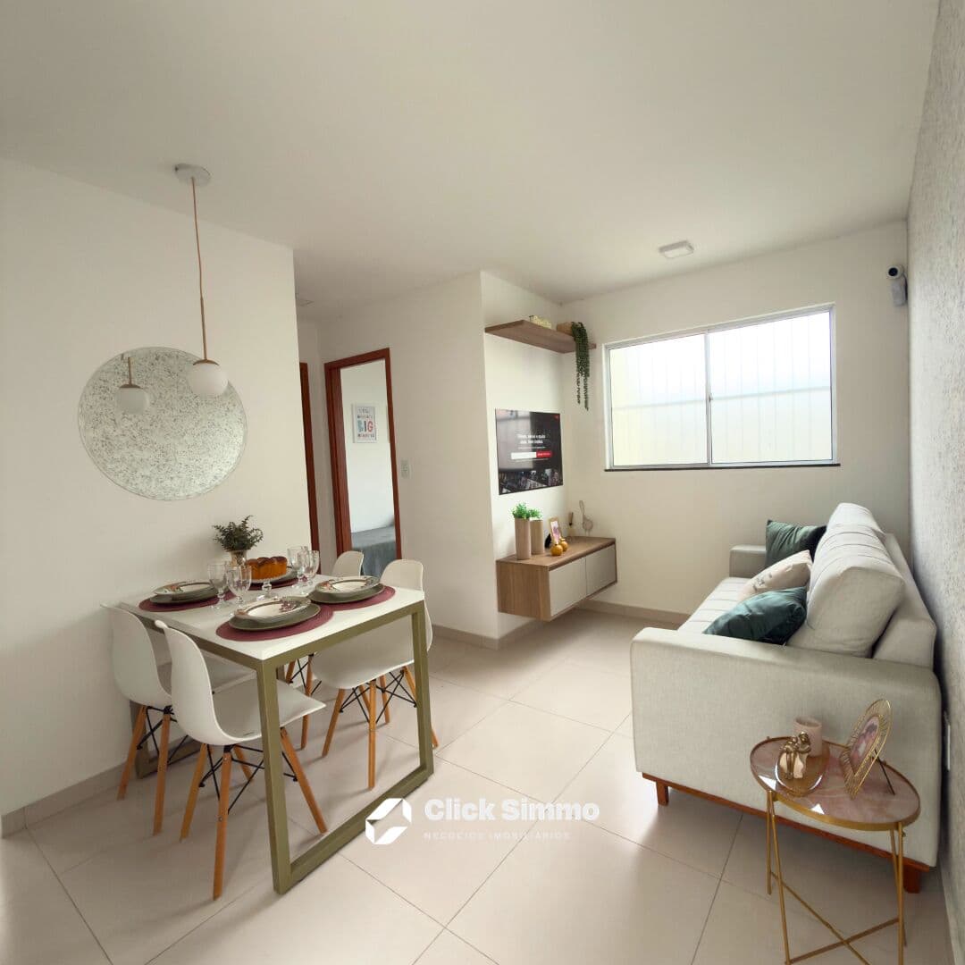 Apartamento de 2/4 com suíte e varanda