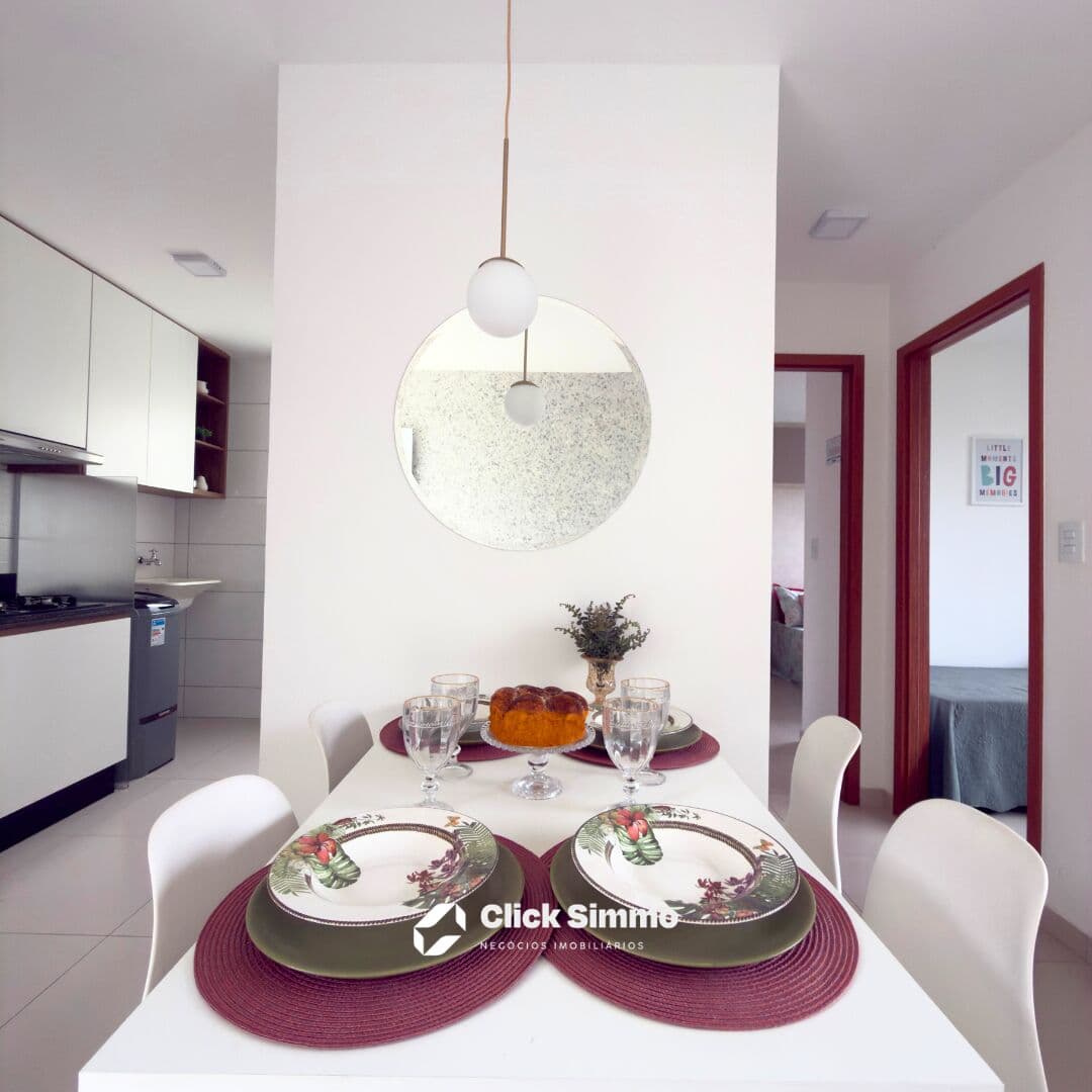 Apartamento de 2/4 com suíte e varanda