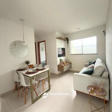 Apartamento de 2/4 com suíte e varanda