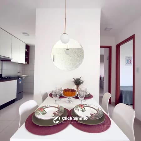 Apartamento de 2/4 com suíte e varanda