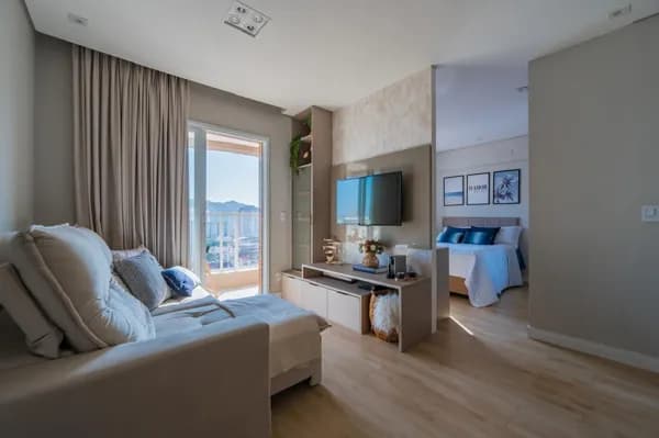 SÃO GREGÓRIO .APARTAMENTO TIPO STUDIO MOBILIADO NOVO 1 VAGA 1 DDEPOSITO EM SANTOS