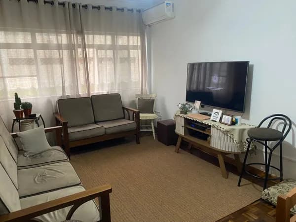 Apartamento com 82 metros AU, 2 Quartos 1 vaga garagem fechada em Santos