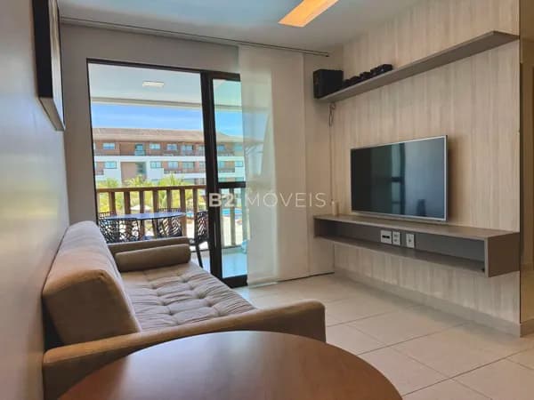 Flat 2 quartos no Cupe Beach Living | Vista para piscina e lazer completo