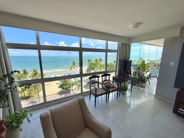 Apartamento 200m² à venda na Av. Boa Viagem | 4 quartos, vista mar, lazer