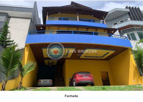 Casa Alto Padrão À Venda De Frente Pro Lago No Condomínio Aruã Em Mogi