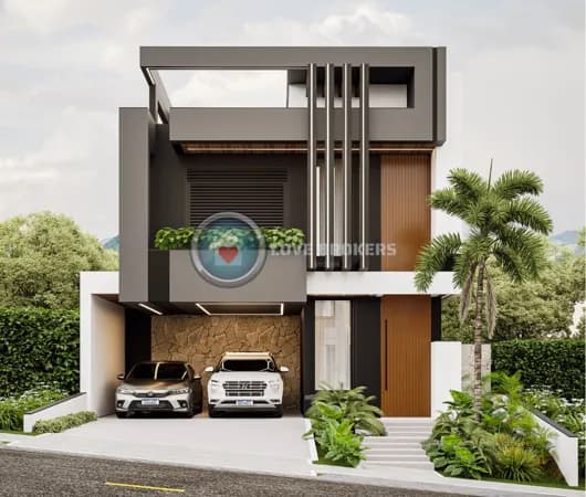 Projeto Casa Alto Padrão em Aruã Brisas