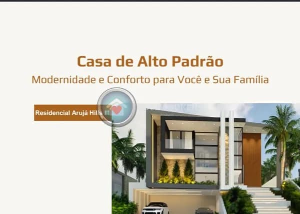 Casa em Construção a Venda no Condomínio Arujá Hills 3