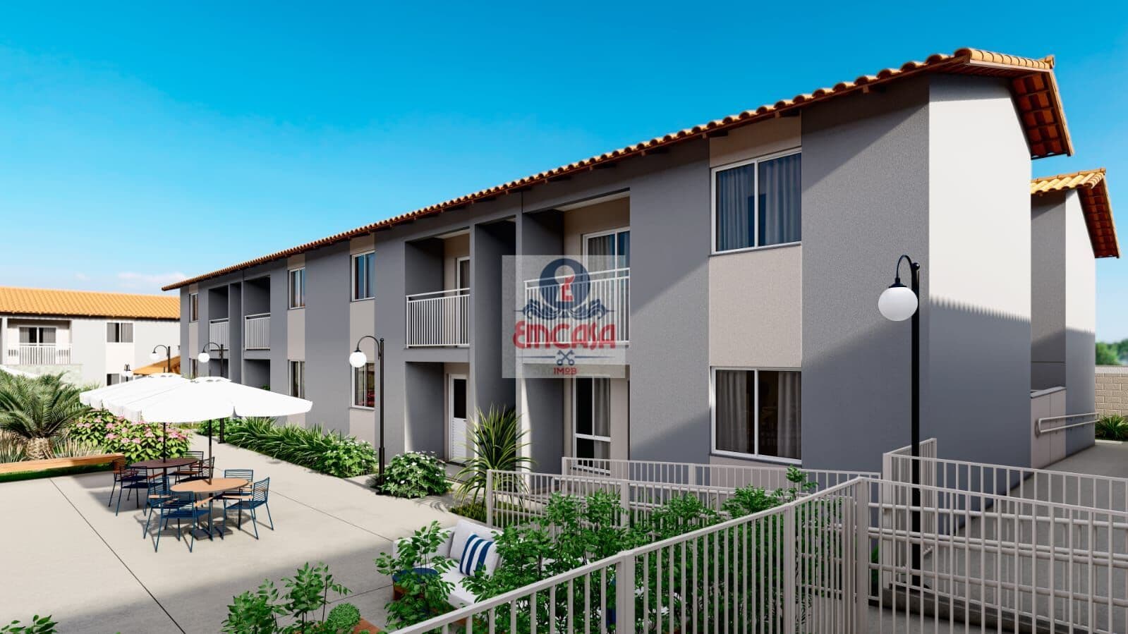 Casa com área privativa ou opção de sacasa