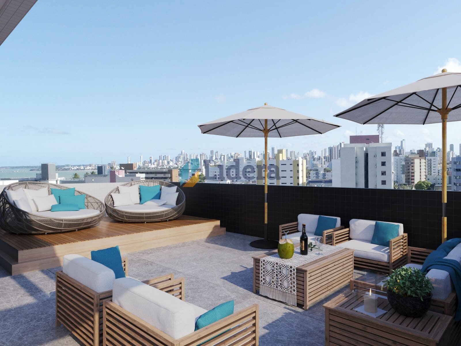 Apto - 1 Quarto - 37 m² - Ponta de Campina, Cabedelo/PB