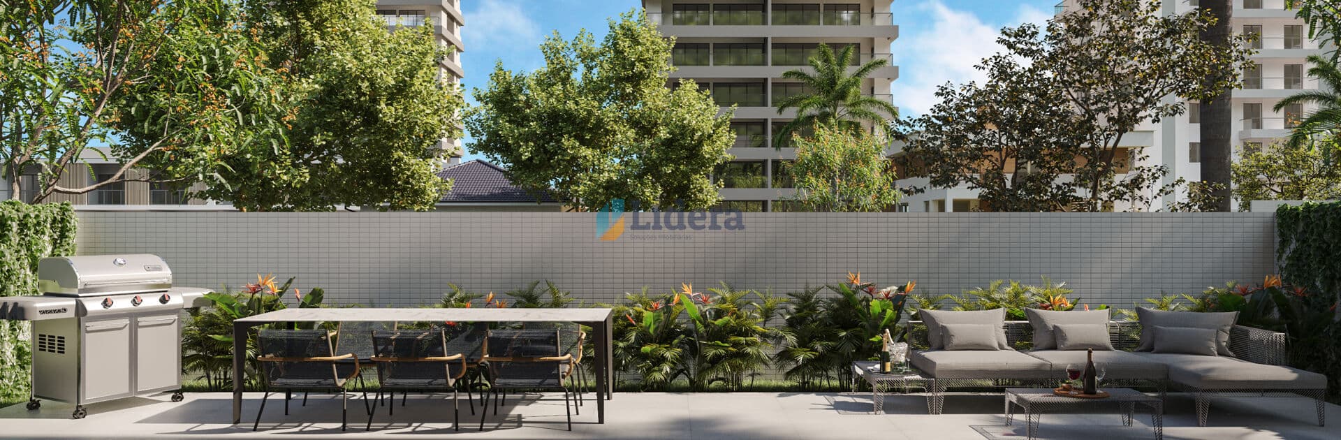 Apto com área externa - Área total 104,9m²- 3 quartos - 1 suite - em Bessa, João Pessoa/PB