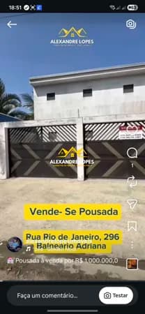 Pousada em Balneário Adriana, Ilha Comprida/SP