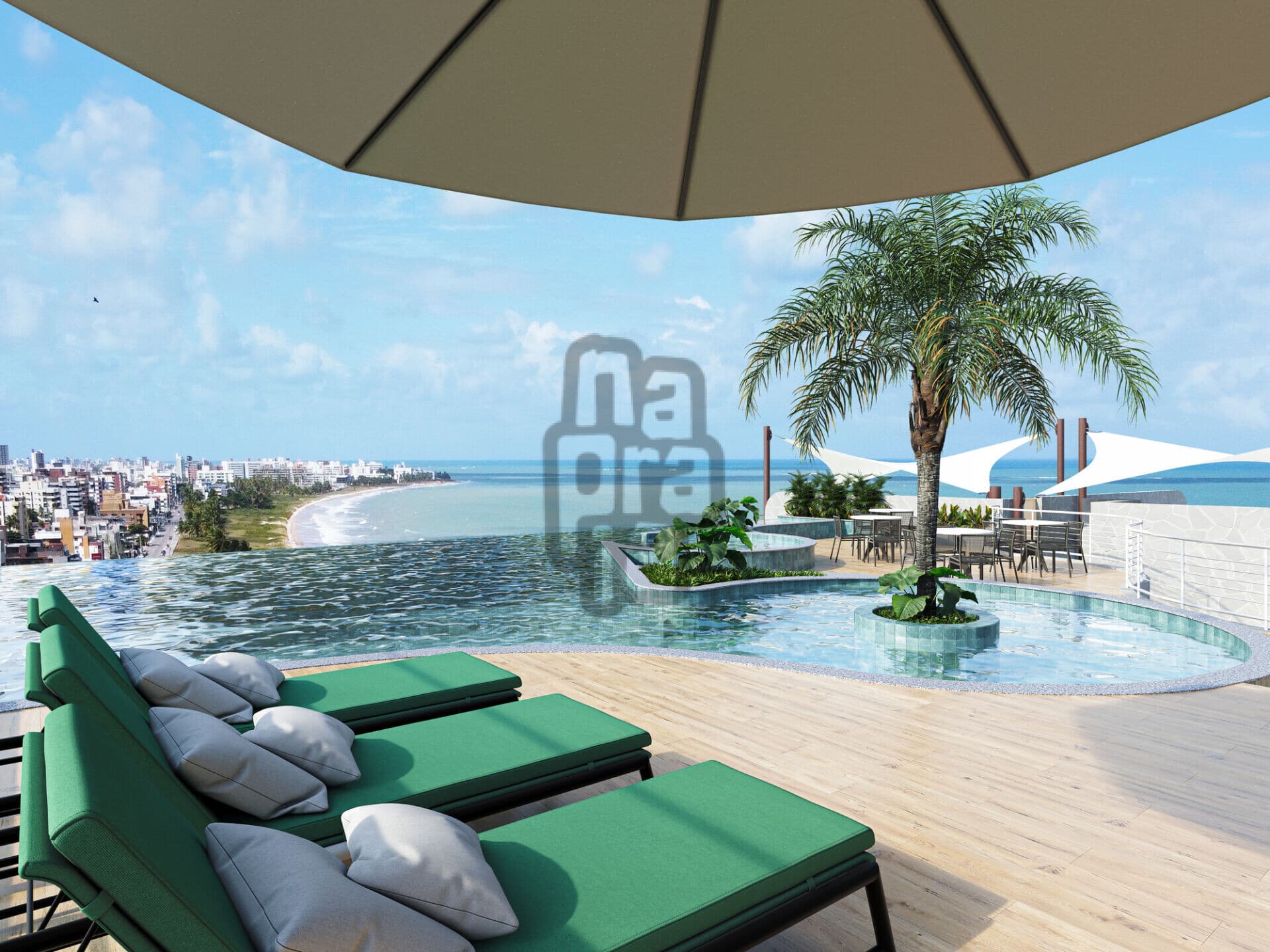Flat à beira- mar