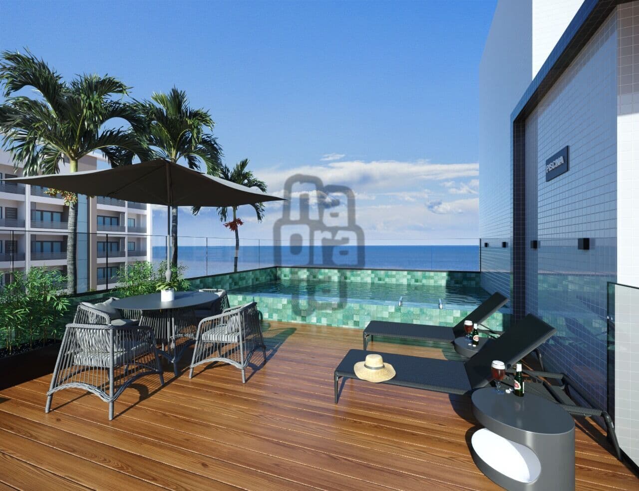 Flat a apenas 190 do mar