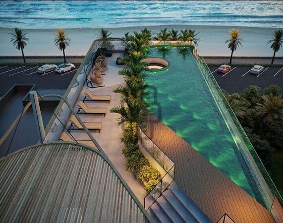 Flat à beira- mar, tecnológico e sustentável