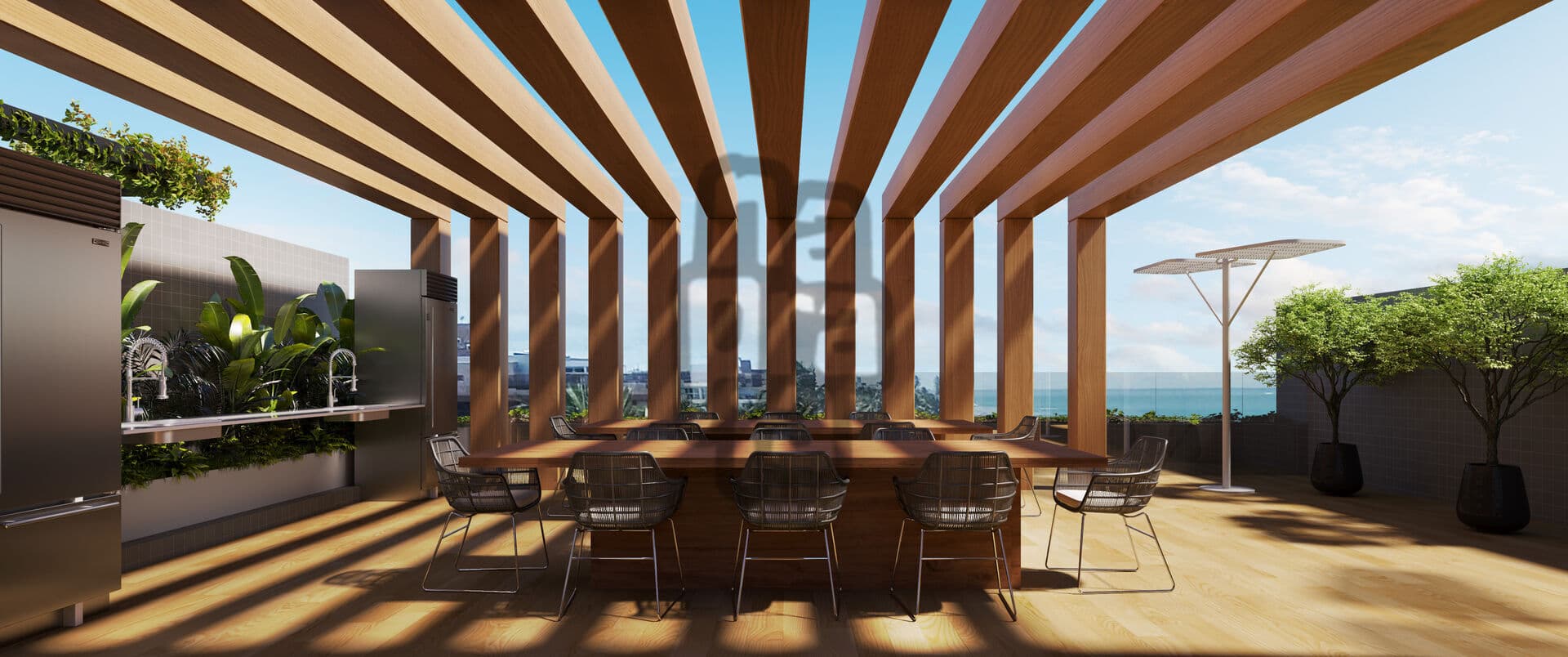 Apartamento de alto padrão, pé na areia