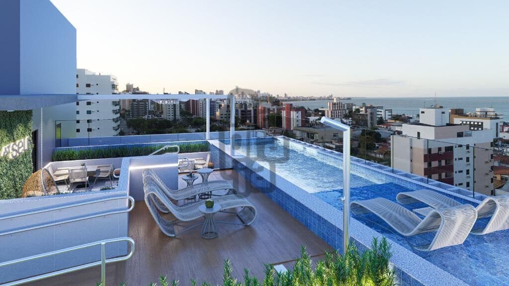 Flat localizado a 400 metros da praia de Manaíra