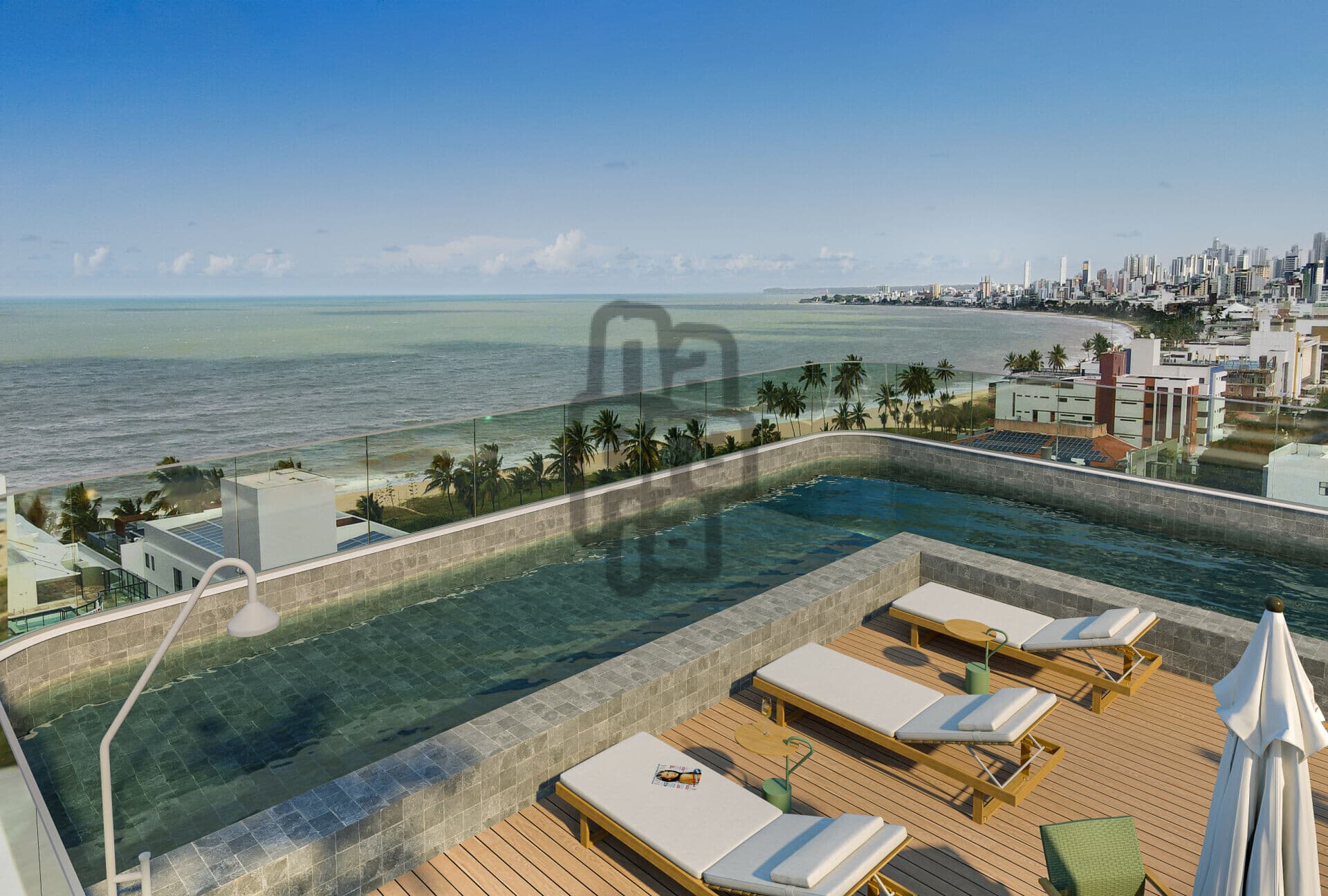 Última unidade de flat, a menos de 100 metros da praia do Bessa