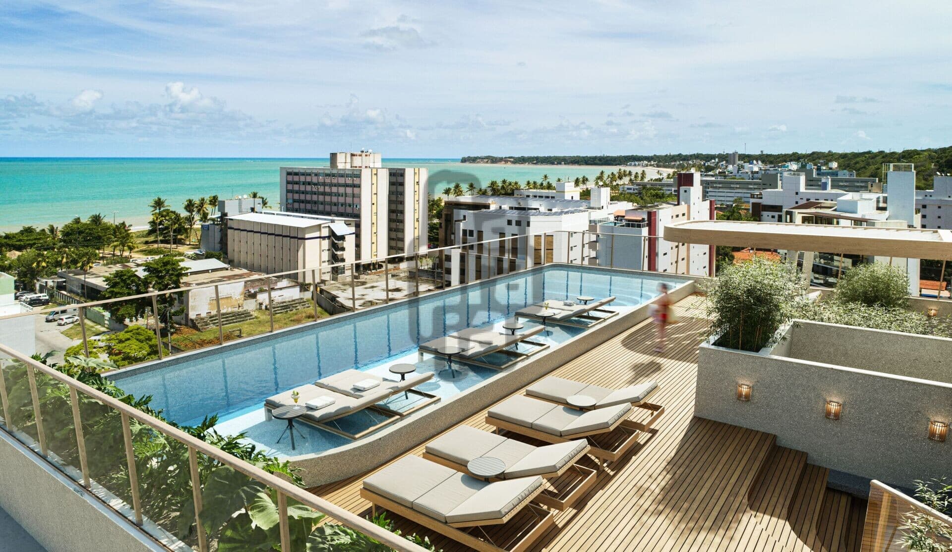 Flat a 160 metros da praia
