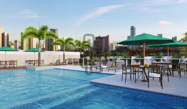 Apartamento com uma completa estrutura de lazer