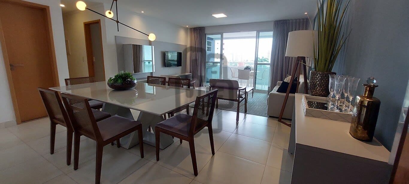 Apartamento de alto padrão mobiliado e decorado