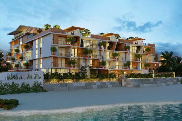 Apartamento de alto padrão pé na areia