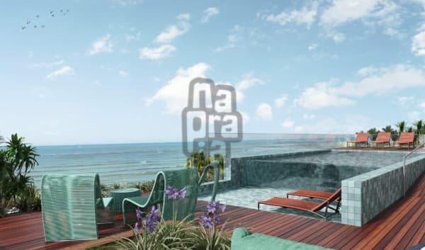 Apartamento à beira- mar de alto padrão