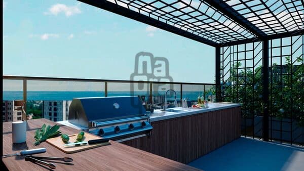 Apartamento a menos de 270 metros do mar, Decorado e Projetado