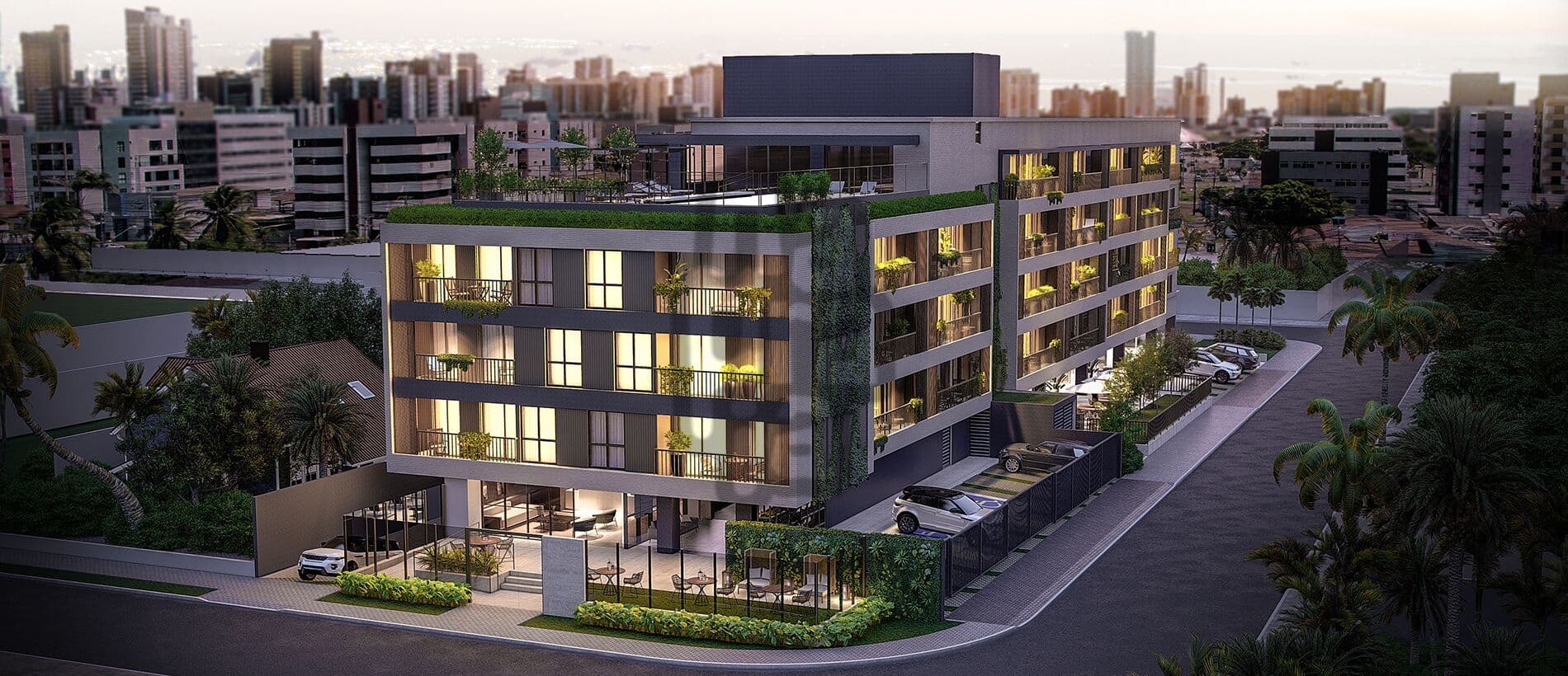 Empreendimento à beira- mar do bairro de Jardim Oceania