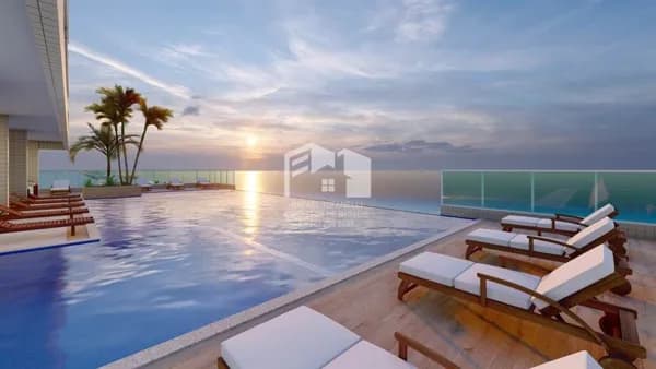 Lindo apartamento com vista para o mar