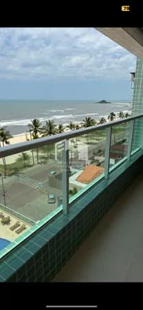 Apartamento frente mar no centro de Itanhaém