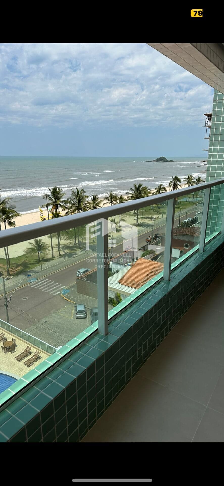 Apartamento frente mar no centro de Itanhaém