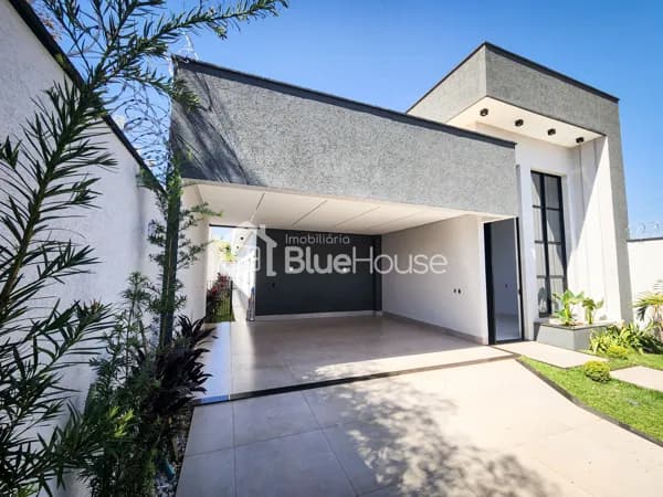 Casa de 3 Quartos sendo 2 suítes plenas e 1 suíte americana em acabamento Premium no Residencial Vereda Dos Buritis