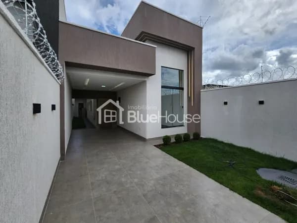 Casa de 3 Quartos sendo 1 suíte em acabamento Premium no Vila Oliveira – Aparecida de Goiânia/GO.