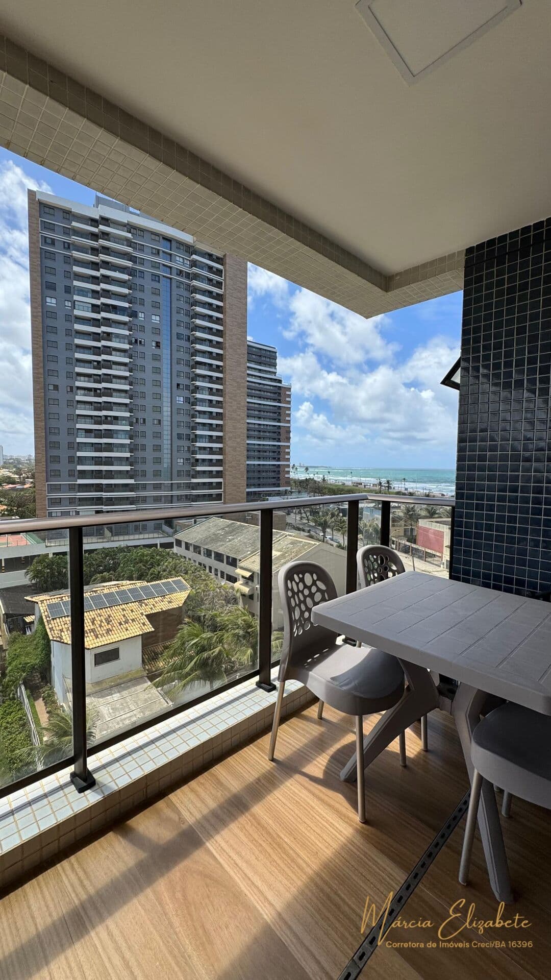 Blue Ocean Residencial 2 Quartos Vista Mar Varanda na Sala e na Suíte Prédio Novo