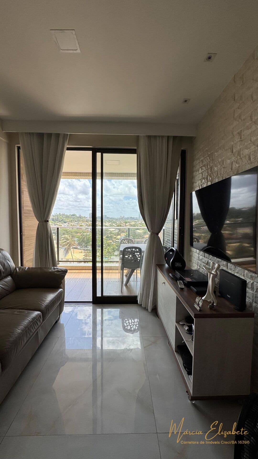 Blue Ocean Residencial 2 Quartos Vista Mar Varanda na Sala e na Suíte Prédio Novo