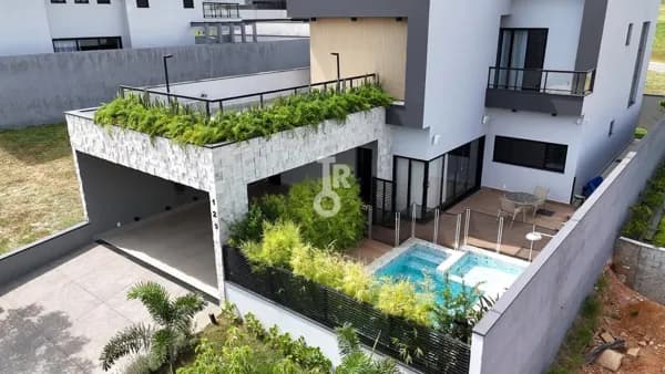 Casa sobrado à venda no Condomínio Brisas Jundiaí – Jundiaí/SP – 4 quartos (3 suítes) | casa com piscina, energia fotovoltaica e alto padrão de acabamento