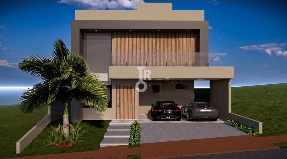 🏡 LINDA CASA com 4 suítes (3 com closet), escritório e piscina– Condomínio Brisas de Jundiaí – Em construção