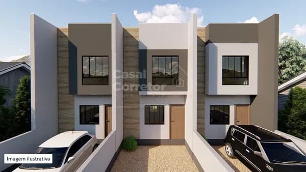 LINDA CASA GEMINADA DE 2 DORMITÓRIOS