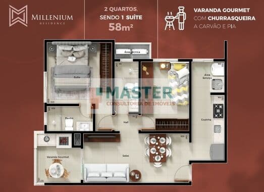 Apartamento em Uberlândia - Santa Mônica