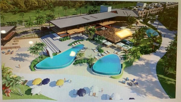 Lindo apartamento cobertura na Surfland perto da piscina de ondas.