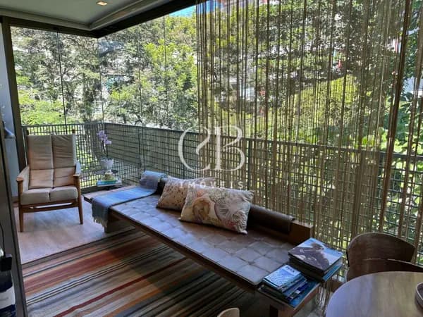 Leblon - Novo - Mobiliado - 86 m - Vg - Varanda - Vista Bucólica - Lindo!!!