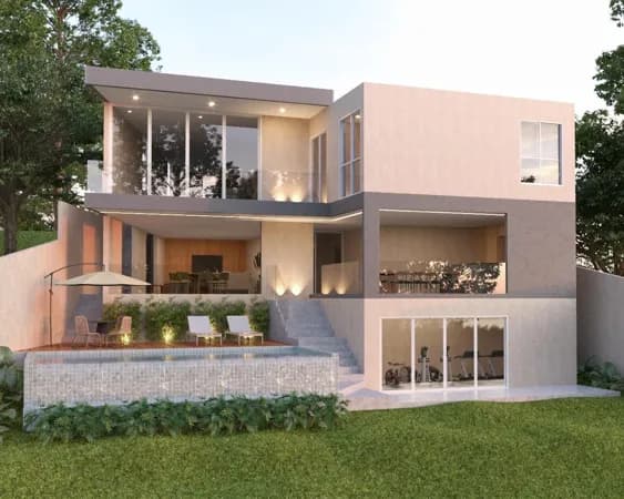 Casa em condomínio fechado com 06 quartos, piscina e área gourmet, em Guaxuma