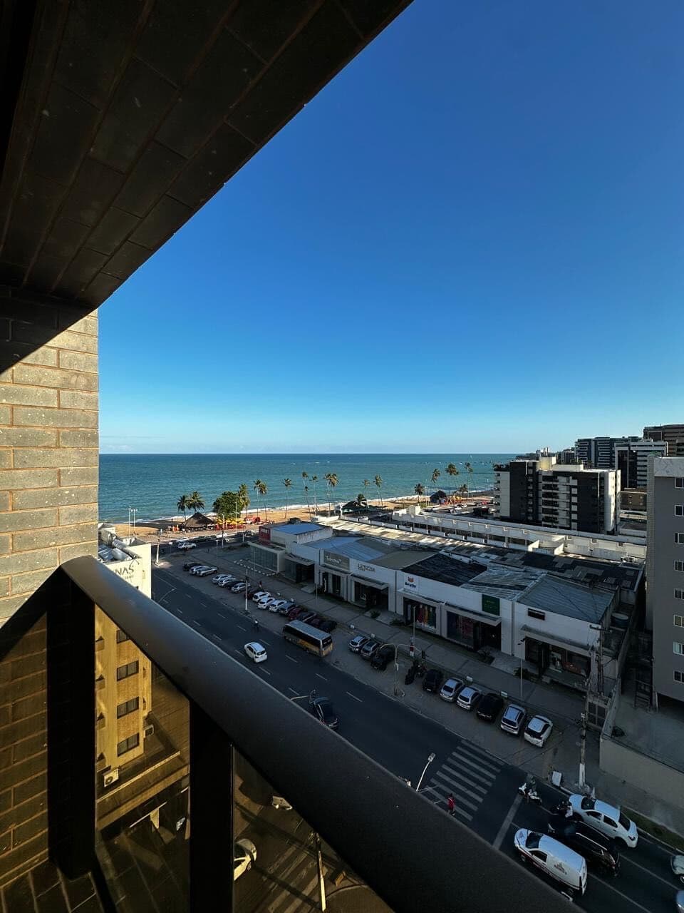 Quarto e sala com vista para o mar, na Jatiúca