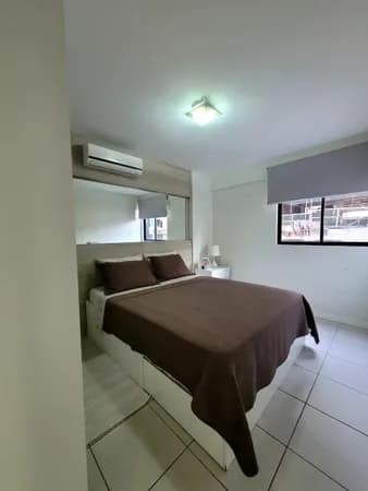 Quarto e sala, mobiliado, na Ponta Verde